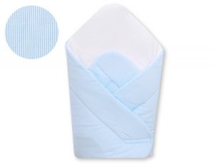 Babynest with stiffening- Hanging Hearts blue strips